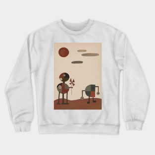 desert robot Crewneck Sweatshirt